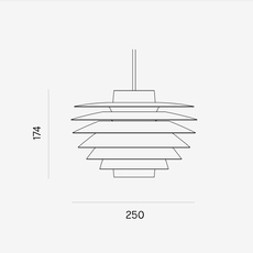 Verona 250 sven middelboe suspension pendant light  lyfa 171025003  design signed nedgis 131063 thumb