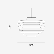 Verona 320 sven middelboe suspension pendant light  lyfa 171032003  design signed nedgis 131069 thumb