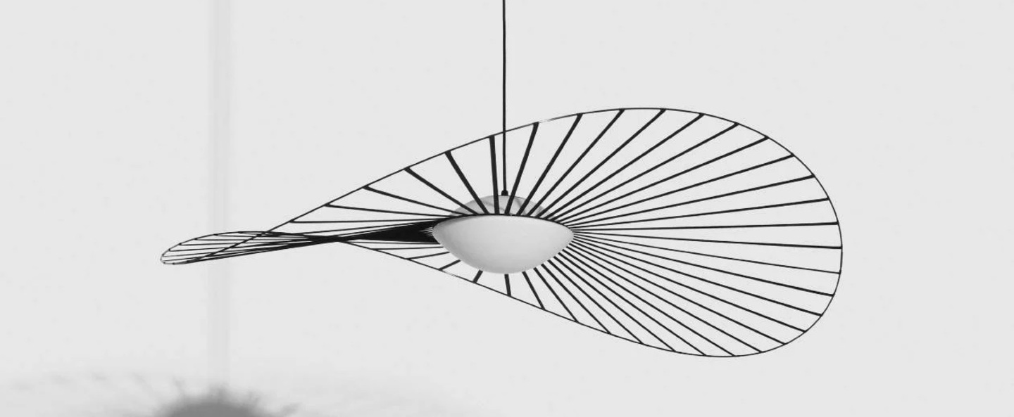 Suspension vertigo nova petite noir et blanc led dim 2700k 1350 lm o110cm h11 5cm petite friture normal