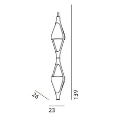 Viceversa 2 noe duchaufour lawrance suspension pendant light  kundalini k370281gf  design signed nedgis 90943 thumb