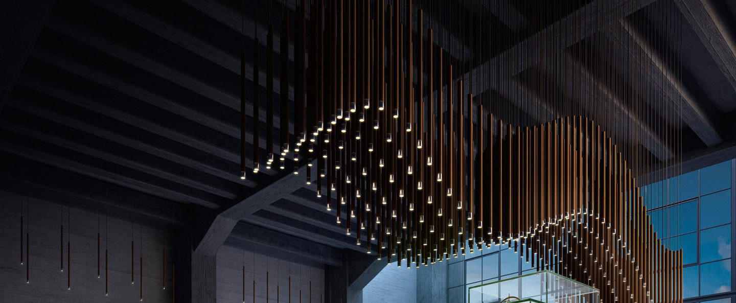 banner-image Suspension virtus mono canopy marron rouille noir poli led o2 5cm h70 1cm axo light normal