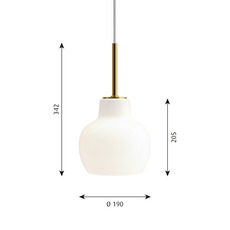 Vl ring crown vilhelm lauritzen  suspension pendant light  louis poulsen vl ring crown 1 40w e27   design signed nedgis 205385 thumb