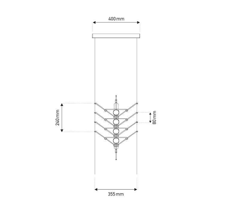 Vvv vantot suspension pendant light  dcw  12 vvv module silver  1 canopy start  2 canopy a   1 canopy b   design signed nedgis 104344 product