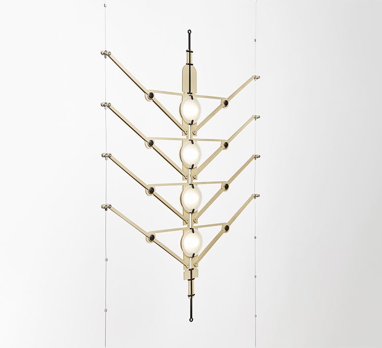 Vvv vantot suspension pendant light  dcw  12 vvv module gold  1 canopy start  2 canopy a   2 canopy b   design signed nedgis 104349 product