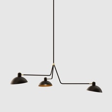 Waldorf triple studio lambert fils suspension pendant light  lambert fils wal07bkbrf  design signed nedgis 112661 thumb