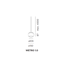 Wetro 1 0 studio wever ducre suspension pendant light  wever et ducre wetro1marron  design signed 32488 thumb