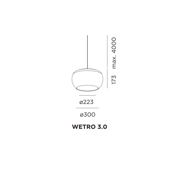 Wetro 3 studio wever ducre suspension pendant light  wever et ducre wetro3marron  design signed 32501 product