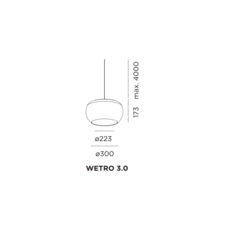 Wetro 3 studio wever ducre suspension pendant light  wever et ducre wetro3noir  design signed 32498 thumb