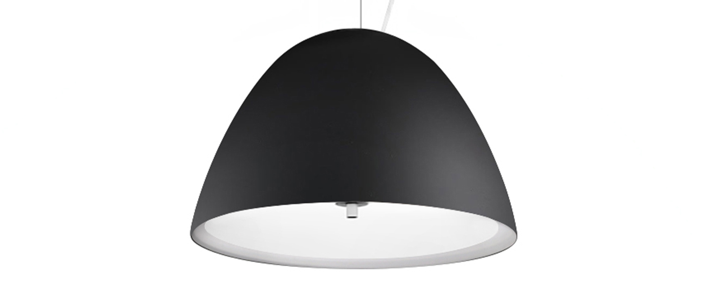 banner-image Suspension willy glass gris metallise diffuseur noir o40cm h28cm panzeri normal