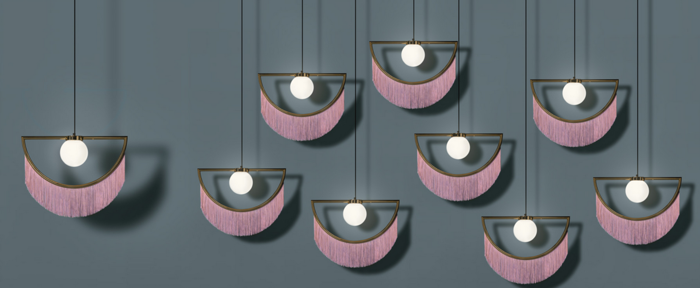 banner-image Suspension wink laiton rose led l60cm h48cm houtique normal