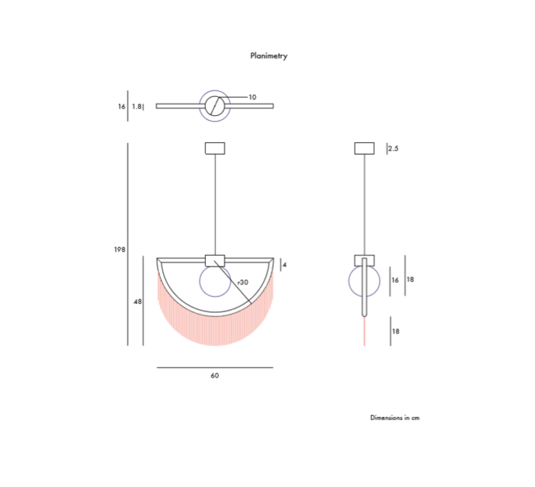 Wink masquespacio suspension pendant light  houtique 2125626  design signed 49379 product