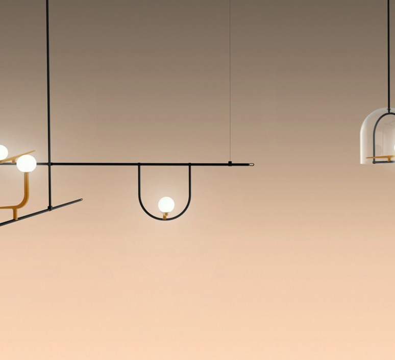 Yanzi 1 neri et hu suspension pendant light  artemide 1104010a  design signed 43097 product