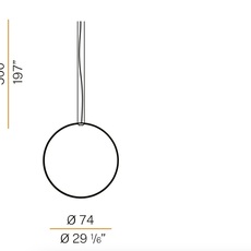 Zero round vertical enzo panzeri suspension pendant light  panzeri m03417 075 0510  design signed nedgis 145242 thumb