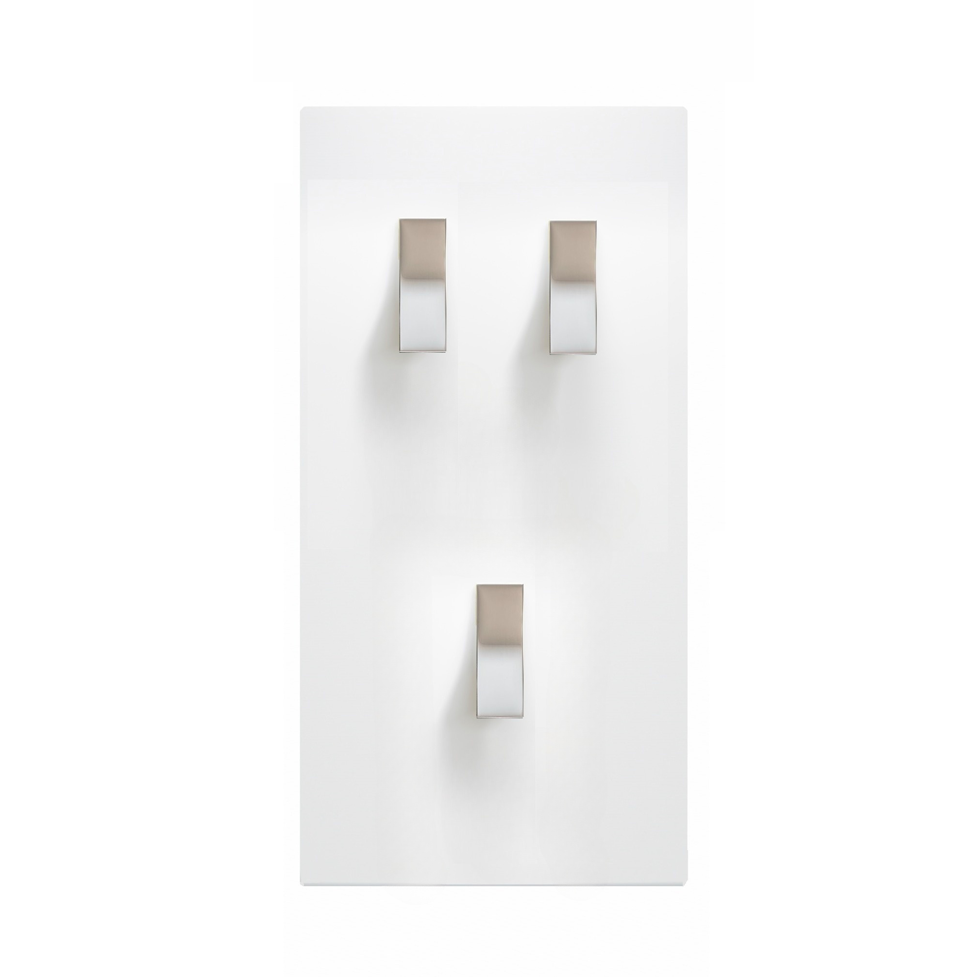 Manette Double Inter Va-et-Vient Poussoir Blanc - Arnould INITIA - Pour Installation électrique