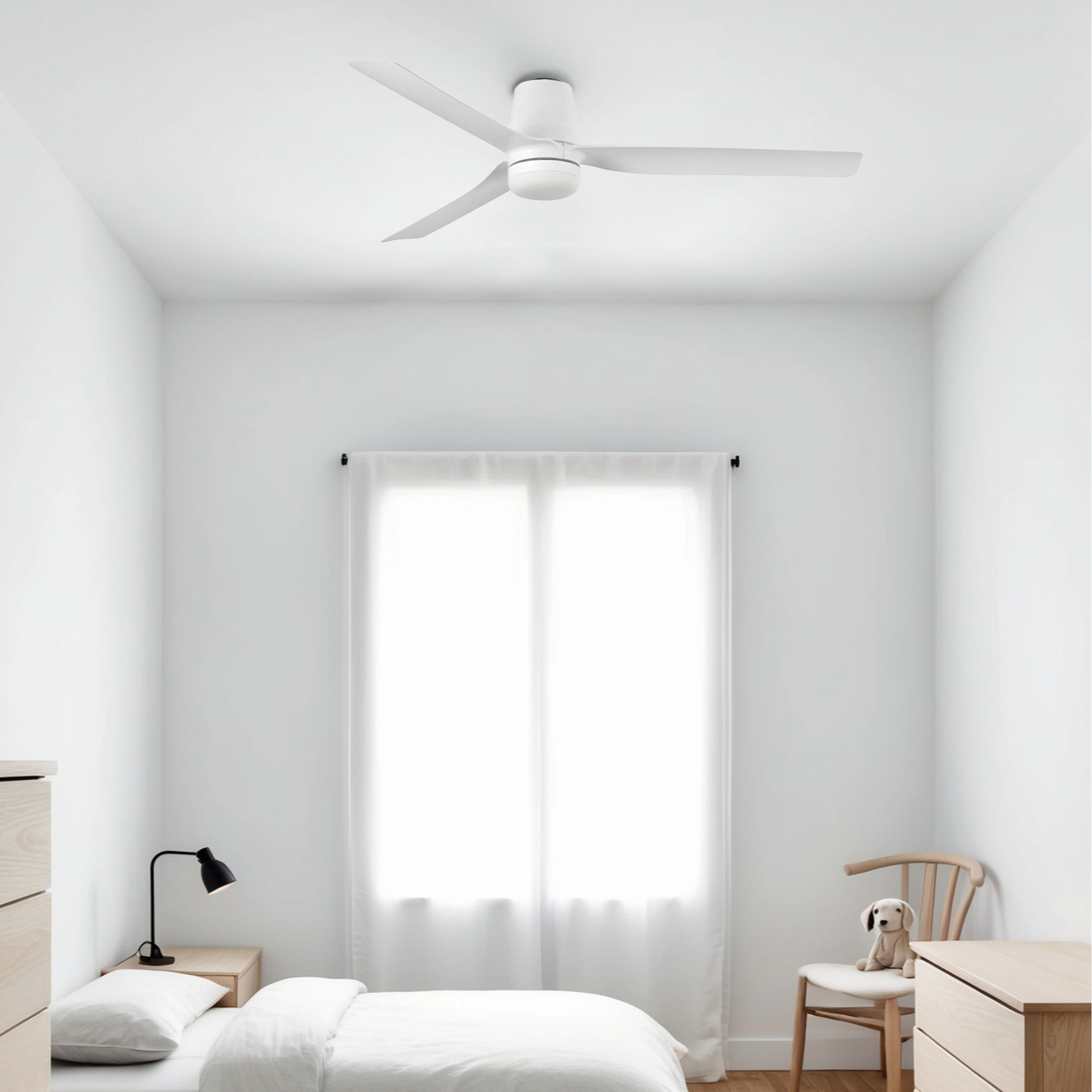 MINI PUNT Deckenventilator - Flach & Leise Mit Fernbedienung