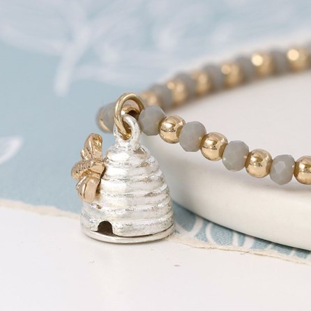 Honey Bee and Beehive Bracelet Honey Bee and Beehive Bracelet