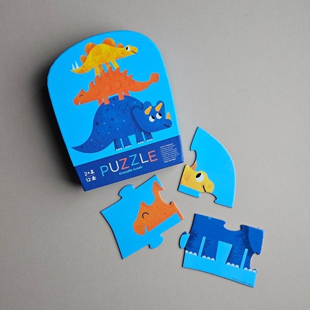 12pc Mini Jigsaw Puzzle - Dino Friends 12pc Mini Jigsaw Puzzle - Dino Friends