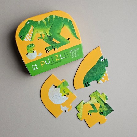 12pc Mini Jigsaw Puzzle - Just Hatched Dino 12pc Mini Jigsaw Puzzle - Just Hatched Dino