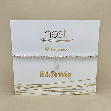 '18th Birthday' Beaded Charm Bracelet '18th Birthday' Beaded Charm Bracelet