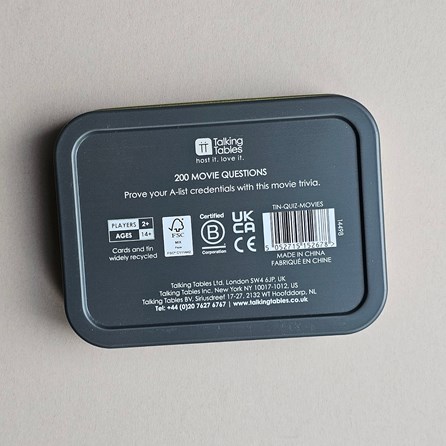 200 Movies Quiz Questions in a Tin 200 Movies Quiz Questions in a Tin