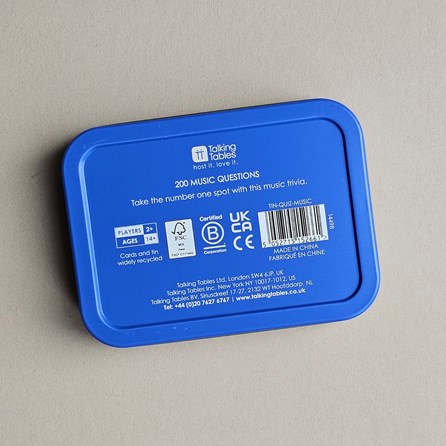 200 Music Quiz Questions in a Tin 200 Music Quiz Questions in a Tin