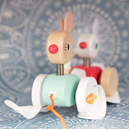 Zigolos Pull Along Rabbits Zigolos Pull Along Rabbits