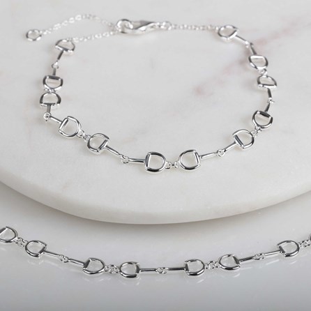 Solid Silver Riding Snaffle Necklace Solid Silver Riding Snaffle Necklace