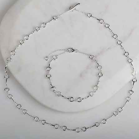 Solid Silver Riding Snaffle Necklace Solid Silver Riding Snaffle Necklace