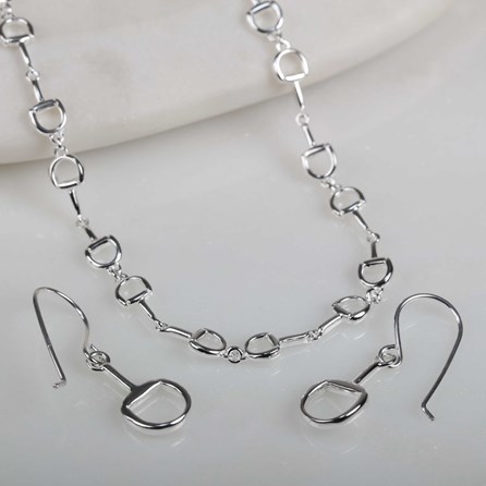 Solid Silver Riding Snaffle Necklace Solid Silver Riding Snaffle Necklace