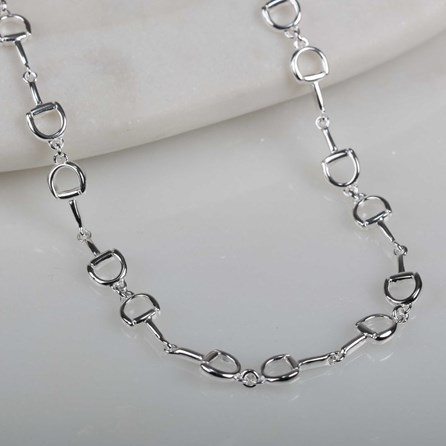 Solid Silver Riding Snaffle Necklace Solid Silver Riding Snaffle Necklace