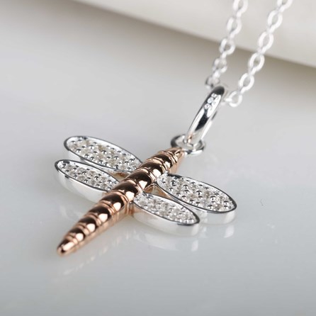 Solid Silver Dragonfly Pendant Solid Silver Dragonfly Pendant