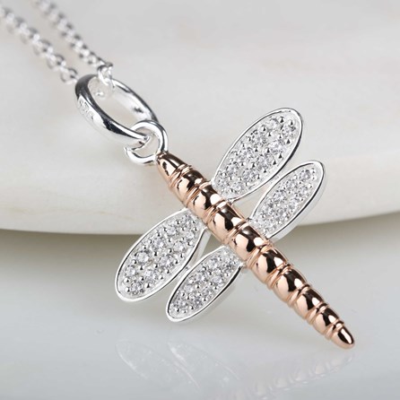 Solid Silver Dragonfly Pendant Solid Silver Dragonfly Pendant
