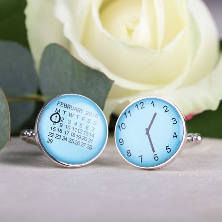 Personalised Moment In Time Cufflinks Personalised Moment In Time Cufflinks