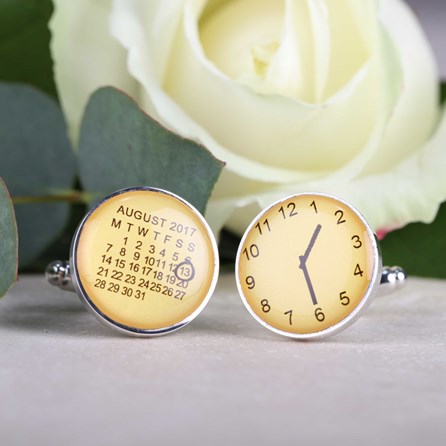 Personalised Moment In Time Cufflinks Personalised Moment In Time Cufflinks
