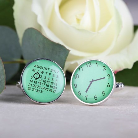 Personalised Moment In Time Cufflinks Personalised Moment In Time Cufflinks