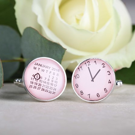 Personalised Moment In Time Cufflinks Personalised Moment In Time Cufflinks