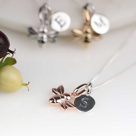 Personalised Baby Bee Necklace Personalised Baby Bee Necklace Rose Gold