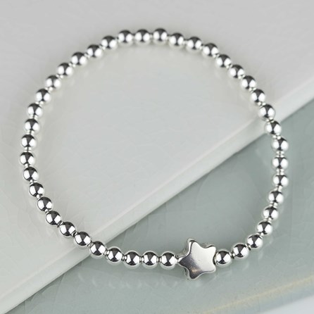 Jess Silver Star Charm Bracelet Jess Silver Star Charm Bracelet