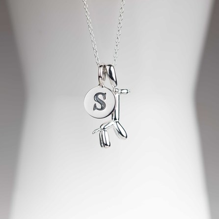 Personalised Silver Balloon Giraffe Pendant Personalised Silver Balloon Giraffe Pendant