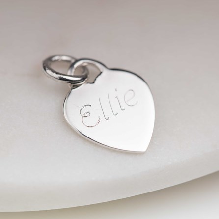 Personalised Children's Silver Heart Charm Bracelet Personalised Children's Silver Heart Charm Bracelet