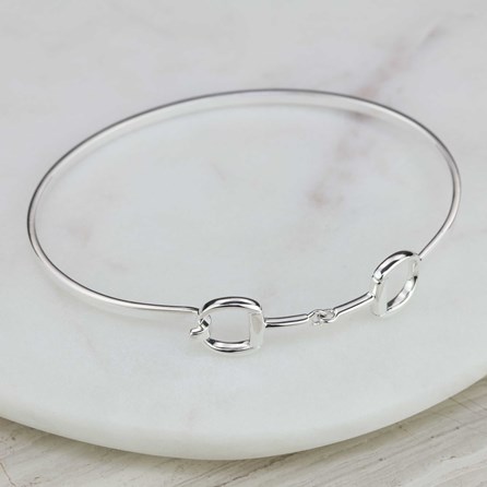 Solid Silver Riding Snaffle Bangle Solid Silver Riding Snaffle Bangle