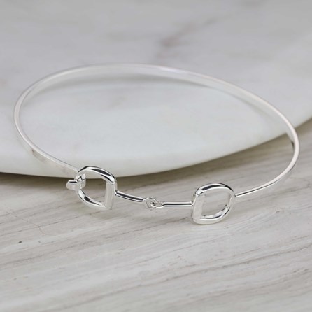 Solid Silver Riding Snaffle Bangle Solid Silver Riding Snaffle Bangle