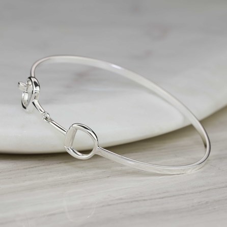 Solid Silver Riding Snaffle Bangle Solid Silver Riding Snaffle Bangle