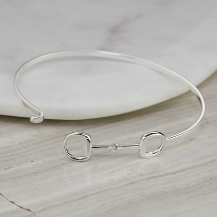 Solid Silver Riding Snaffle Bangle Solid Silver Riding Snaffle Bangle