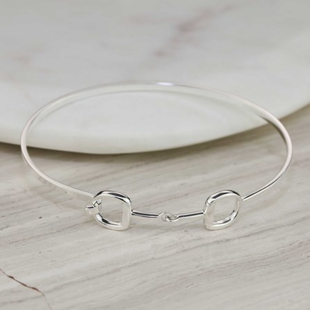 Solid Silver Riding Snaffle Bangle Solid Silver Riding Snaffle Bangle