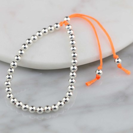 Friendship Bracelet Silver Friendship Bracelets Orange