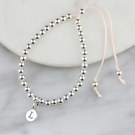 Personalised Friendship Bracelet Personalised Silver Friendship Bracelet Nude