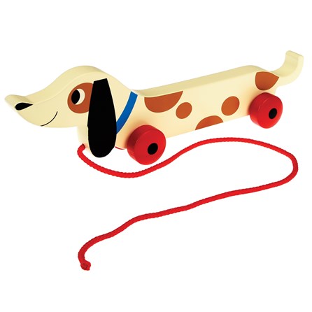 Sausage Dog Wooden Pull Toy Sausage Dog Wooden Pull Toy