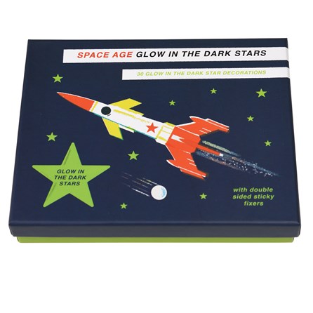 Space Age Glow In The Dark Stars Box of 30 Space Age Glow In The Dark Stars Box of 30