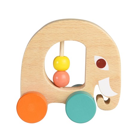 Wooden Elephant Push Along Toy Wooden Elephant Push Along Toy